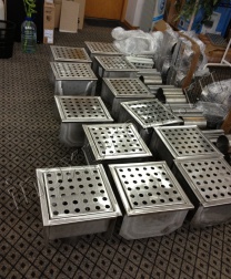 Трапы из хим.стойкой стали для предприятия ВПК